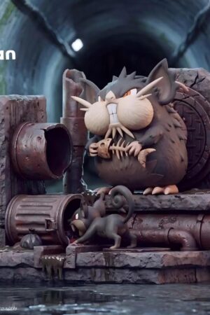 Han Han Studio Pokémon Muk Grimer Raticate Ratatta