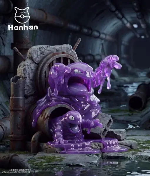 Han Han Studio Pokémon Muk Grimer Raticate Ratatta