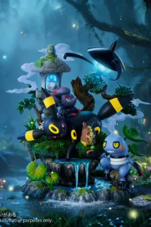 MoonShadow Studio Pokémon Umbreon Morpeko Zorua Croagunk Litwick Lampent