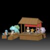 Chu Yuan Studio Pokémon Ekans Koffing Charmander Squirtle Meowth Bulbasaur Pikachu