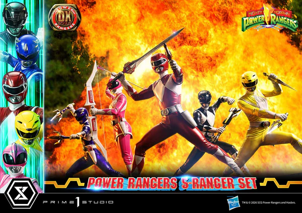 # Prime 1 Studio Premium Masterline Mighty Morphin Power Rangers 1/4 Scale DX Bonus Version "It's Morphin Time!" Relive the legendary transformation of the original heroes with the **Premium Masterline Mighty Morphin Power Rangers 1/4 Scale DX Bonus Version** from **Prime 1 Studio**. Celebrating over 30 years of the iconic franchise, this premium collectible brings together the **Red, Black, Blue, Yellow, and Pink Rangers** in stunning 1/4 scale, faithfully recreating their unforgettable **Roll Call** poses before battle. Expertly sculpted using the physiques of the original suit actors as reference, each Ranger showcases screen-accurate proportions, glossy helmets inspired by their respective Zords, and realistic suit textures. Combined with individually themed **Power Morpher** display bases and a wide selection of interchangeable weapon poses, this set delivers the definitive Power Rangers display for serious collectors. --- ## 📦 Product Information * **Brand:** Prime 1 Studio * **Collection:** Premium Masterline * **Product Name:** Mighty Morphin Power Rangers DX Bonus Version * **Series:** Mighty Morphin Power Rangers * **Characters:** Red Ranger, Black Ranger, Blue Ranger, Yellow Ranger, Pink Ranger * **Scale:** 1/4 * **Product Code:** PMPWR-01DXS * **Material:** Polystone and Other Premium Materials * **Estimated Cartons:** 3 Boxes * **Product Weight:** Approx. 8.42 kg * **Region:** Region Exclusive ### Display Size (Five Rangers) * **Height:** 57–62 cm * **Width:** 111 cm * **Depth:** 58–78 cm ### Individual Ranger Dimensions **Red Ranger** * Height: 47–62 cm * Width: 42 cm * Depth: 20–34 cm **Black Ranger** * Height: 43–44 cm * Width: 42 cm * Depth: 20 cm **Blue Ranger** * Height: 46–54 cm * Width: 42 cm * Depth: 29–46 cm **Yellow Ranger** * Height: 40–48 cm * Width: 42 cm * Depth: 23–31 cm **Pink Ranger** * Height: 56–57 cm * Width: 42 cm * Depth: 23–32 cm --- ## ✨ Product Features * Official **Prime 1 Studio Premium Masterline** collectible. * Features all **five original Mighty Morphin Power Rangers** in premium 1/4 scale. * Inspired by the iconic **Roll Call** sequence before the team shouts "GO GO POWER RANGERS!" * Screen-accurate helmets with high-gloss finishes representing each Ranger's Zord. * Realistic body proportions faithfully based on the original suit actors. * Highly detailed sculpting recreates the natural folds and stretched texture of each Ranger suit. * Individually designed **Power Morpher** themed bases inspired by the transformation sequence. * Extensive interchangeable parts allow collectors to recreate multiple action scenes. * Premium polystone construction with museum-quality paint application. * Perfect centerpiece for Power Rangers fans and high-end statue collectors. --- ## ⚔️ Interchangeable Parts & Accessories ### 🔴 Red Ranger * Power Morpher Display Base * Roll Call Pose Arms * Two-Handed Power Sword Pose Arms * Right Arm with Power Sword * Open Left Hand * **Bonus Exclusive:** Left Hand Holding Blade Blaster --- ### ⚫ Black Ranger * Power Morpher Display Base * Roll Call Pose Arms * Power Axe Slash Attack Arms * Power Axe Cannon Mode Arms --- ### 🔵 Blue Ranger * Power Morpher Display Base * Roll Call Pose Arms * Power Lance (Separated Form) * Power Lance (Combined Form) --- ### 🟡 Yellow Ranger * Power Morpher Display Base * Roll Call Pose Arms * Power Daggers Mid Guard Pose * Extended Attack Pose Arms --- ### 🌸 Pink Ranger * Power Morpher Display Base * Roll Call Pose Arms * Power Bow with Arrow Nocked * Fully Drawn Power Bow Pose --- ## 🎁 DX Bonus Version Exclusive * **Red Ranger Left Hand Holding Blade Blaster** The legendary sidearm used throughout the series is included exclusively with the DX Bonus Version, adding another iconic display option for the team's leader. --- ## ⭐ Why You'll Love It The **Prime 1 Studio Mighty Morphin Power Rangers Premium Masterline DX Bonus Version** is the ultimate tribute to the team that defined a generation of superheroes. Every Ranger has been recreated with incredible attention to detail—from the glossy helmets and athletic suit proportions to the iconic Power Weapons and transformation-inspired display bases. Whether displayed individually or assembled into the complete five-member Roll Call formation, this museum-quality statue set captures the excitement, nostalgia, and heroic spirit of the original **Mighty Morphin Power Rangers**, making it an essential masterpiece for longtime fans and premium statue collectors alike.