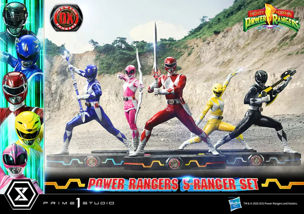 # Prime 1 Studio Premium Masterline Mighty Morphin Power Rangers 1/4 Scale DX Bonus Version "It's Morphin Time!" Relive the legendary transformation of the original heroes with the **Premium Masterline Mighty Morphin Power Rangers 1/4 Scale DX Bonus Version** from **Prime 1 Studio**. Celebrating over 30 years of the iconic franchise, this premium collectible brings together the **Red, Black, Blue, Yellow, and Pink Rangers** in stunning 1/4 scale, faithfully recreating their unforgettable **Roll Call** poses before battle. Expertly sculpted using the physiques of the original suit actors as reference, each Ranger showcases screen-accurate proportions, glossy helmets inspired by their respective Zords, and realistic suit textures. Combined with individually themed **Power Morpher** display bases and a wide selection of interchangeable weapon poses, this set delivers the definitive Power Rangers display for serious collectors. --- ## 📦 Product Information * **Brand:** Prime 1 Studio * **Collection:** Premium Masterline * **Product Name:** Mighty Morphin Power Rangers DX Bonus Version * **Series:** Mighty Morphin Power Rangers * **Characters:** Red Ranger, Black Ranger, Blue Ranger, Yellow Ranger, Pink Ranger * **Scale:** 1/4 * **Product Code:** PMPWR-01DXS * **Material:** Polystone and Other Premium Materials * **Estimated Cartons:** 3 Boxes * **Product Weight:** Approx. 8.42 kg * **Region:** Region Exclusive ### Display Size (Five Rangers) * **Height:** 57–62 cm * **Width:** 111 cm * **Depth:** 58–78 cm ### Individual Ranger Dimensions **Red Ranger** * Height: 47–62 cm * Width: 42 cm * Depth: 20–34 cm **Black Ranger** * Height: 43–44 cm * Width: 42 cm * Depth: 20 cm **Blue Ranger** * Height: 46–54 cm * Width: 42 cm * Depth: 29–46 cm **Yellow Ranger** * Height: 40–48 cm * Width: 42 cm * Depth: 23–31 cm **Pink Ranger** * Height: 56–57 cm * Width: 42 cm * Depth: 23–32 cm --- ## ✨ Product Features * Official **Prime 1 Studio Premium Masterline** collectible. * Features all **five original Mighty Morphin Power Rangers** in premium 1/4 scale. * Inspired by the iconic **Roll Call** sequence before the team shouts "GO GO POWER RANGERS!" * Screen-accurate helmets with high-gloss finishes representing each Ranger's Zord. * Realistic body proportions faithfully based on the original suit actors. * Highly detailed sculpting recreates the natural folds and stretched texture of each Ranger suit. * Individually designed **Power Morpher** themed bases inspired by the transformation sequence. * Extensive interchangeable parts allow collectors to recreate multiple action scenes. * Premium polystone construction with museum-quality paint application. * Perfect centerpiece for Power Rangers fans and high-end statue collectors. --- ## ⚔️ Interchangeable Parts & Accessories ### 🔴 Red Ranger * Power Morpher Display Base * Roll Call Pose Arms * Two-Handed Power Sword Pose Arms * Right Arm with Power Sword * Open Left Hand * **Bonus Exclusive:** Left Hand Holding Blade Blaster --- ### ⚫ Black Ranger * Power Morpher Display Base * Roll Call Pose Arms * Power Axe Slash Attack Arms * Power Axe Cannon Mode Arms --- ### 🔵 Blue Ranger * Power Morpher Display Base * Roll Call Pose Arms * Power Lance (Separated Form) * Power Lance (Combined Form) --- ### 🟡 Yellow Ranger * Power Morpher Display Base * Roll Call Pose Arms * Power Daggers Mid Guard Pose * Extended Attack Pose Arms --- ### 🌸 Pink Ranger * Power Morpher Display Base * Roll Call Pose Arms * Power Bow with Arrow Nocked * Fully Drawn Power Bow Pose --- ## 🎁 DX Bonus Version Exclusive * **Red Ranger Left Hand Holding Blade Blaster** The legendary sidearm used throughout the series is included exclusively with the DX Bonus Version, adding another iconic display option for the team's leader. --- ## ⭐ Why You'll Love It The **Prime 1 Studio Mighty Morphin Power Rangers Premium Masterline DX Bonus Version** is the ultimate tribute to the team that defined a generation of superheroes. Every Ranger has been recreated with incredible attention to detail—from the glossy helmets and athletic suit proportions to the iconic Power Weapons and transformation-inspired display bases. Whether displayed individually or assembled into the complete five-member Roll Call formation, this museum-quality statue set captures the excitement, nostalgia, and heroic spirit of the original **Mighty Morphin Power Rangers**, making it an essential masterpiece for longtime fans and premium statue collectors alike.