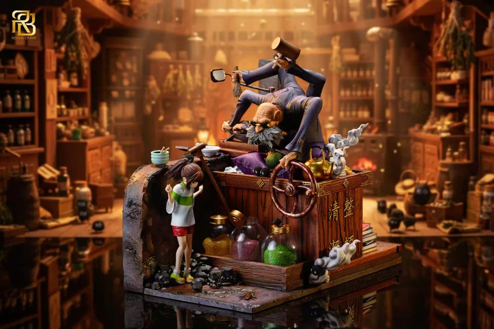 ReBorn Studio Spirited Away Kamaji Statue