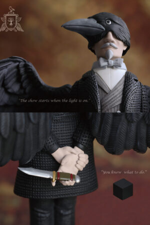 Rusty Lake: Roots Mr. Crow Statue -DIG Museum Studio