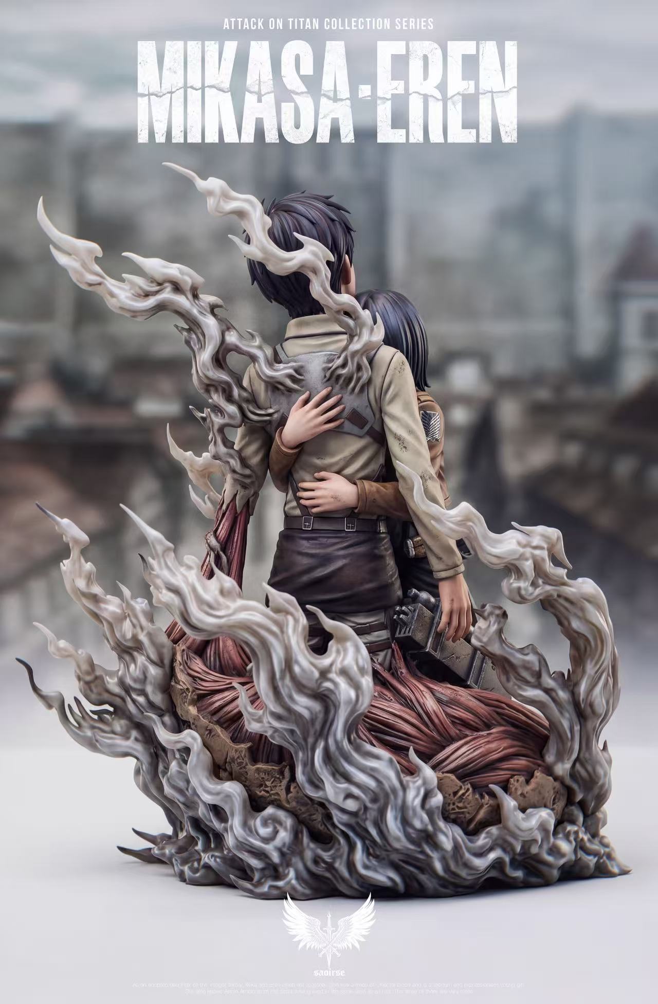 Saoirse Studio Attack on Titan Eren & Mikasa Statue