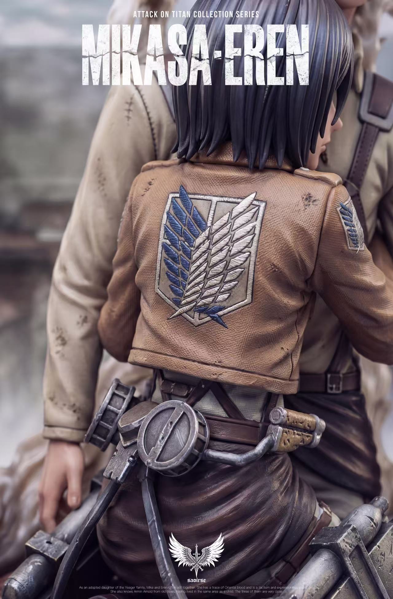 Saoirse Studio Attack on Titan Eren & Mikasa Statue