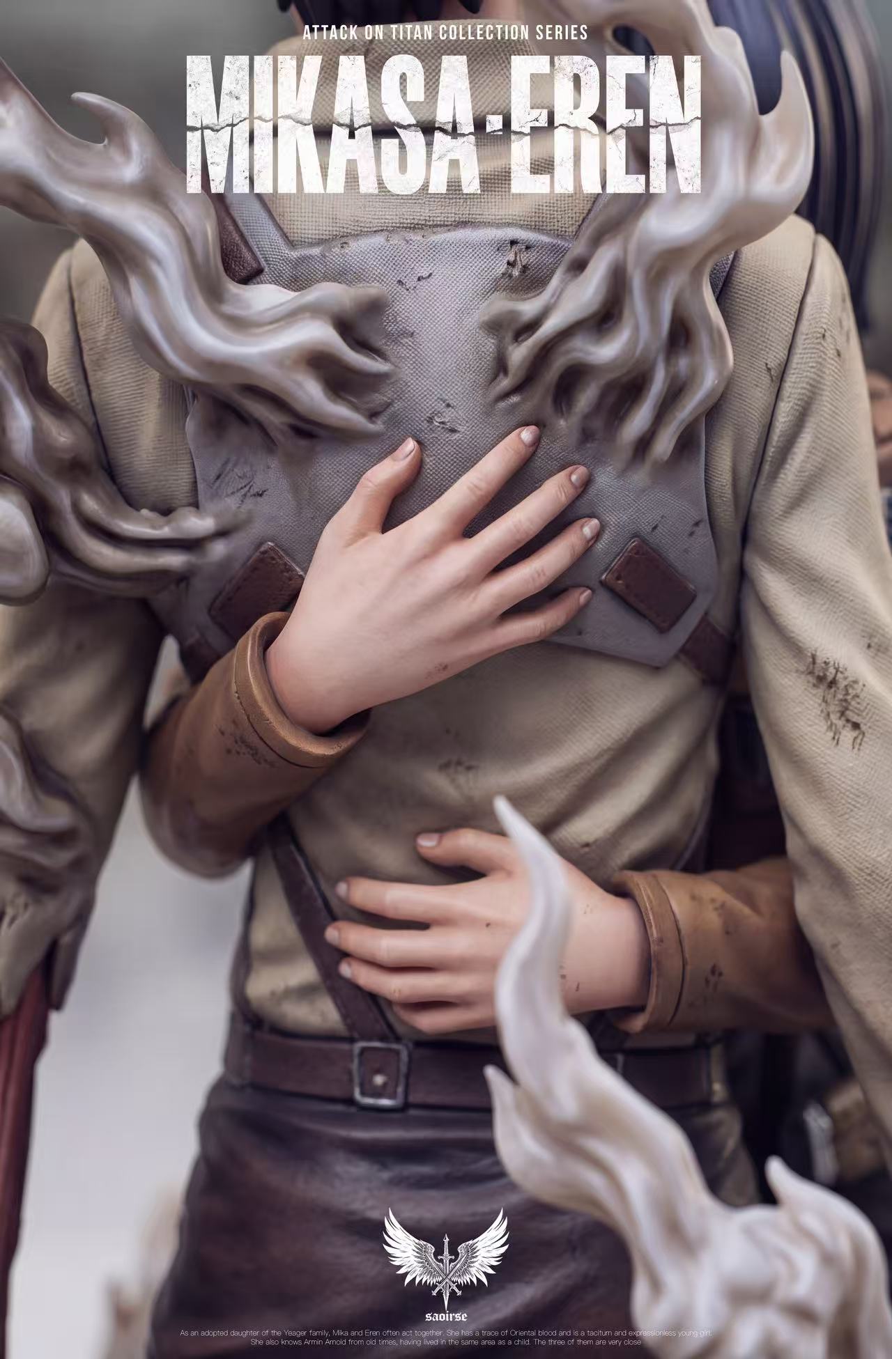Saoirse Studio Attack on Titan Eren & Mikasa Statue
