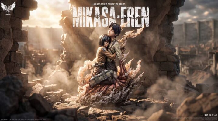 Saoirse Studio Attack on Titan Eren & Mikasa Statue