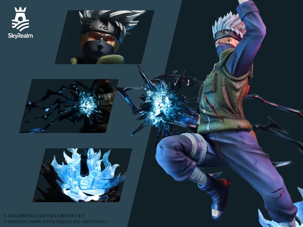 SkyRealm Studio Naruto Kakashi Hatake Raikiri Statue