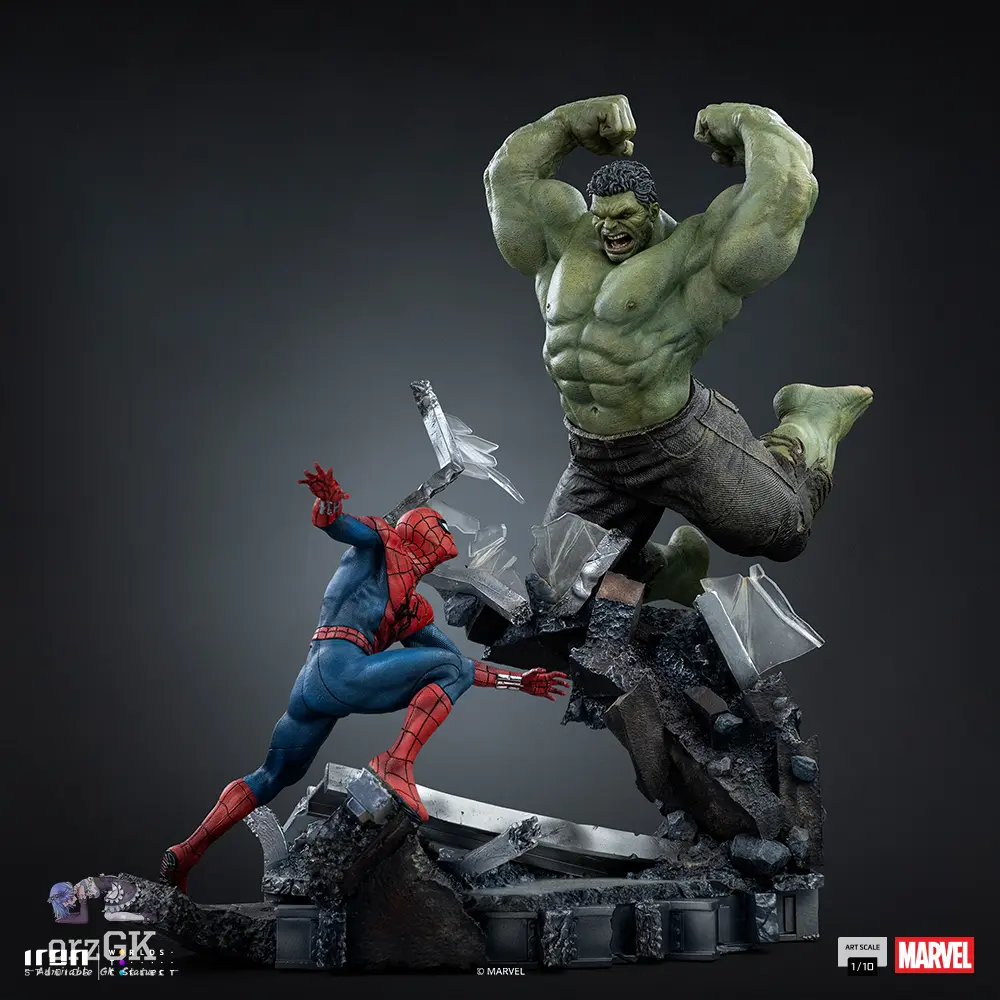 IRON Studio Marvel Hulk Spider Man