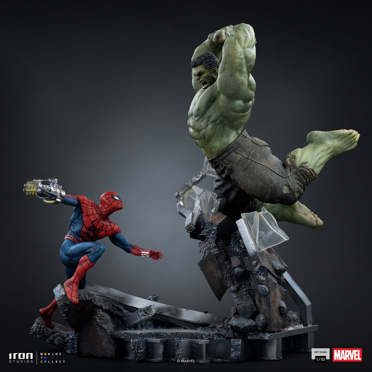 IRON Studio Marvel Hulk Spider Man
