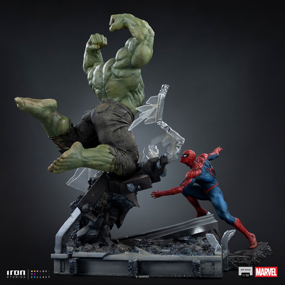IRON Studio Marvel Hulk Spider Man