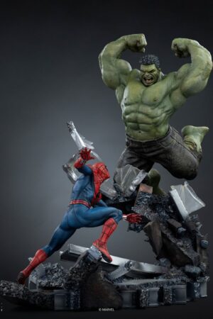 IRON Studio Marvel Hulk Spider Man