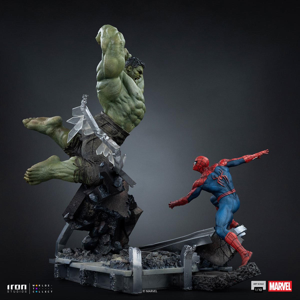 IRON Studio Marvel Hulk Spider Man
