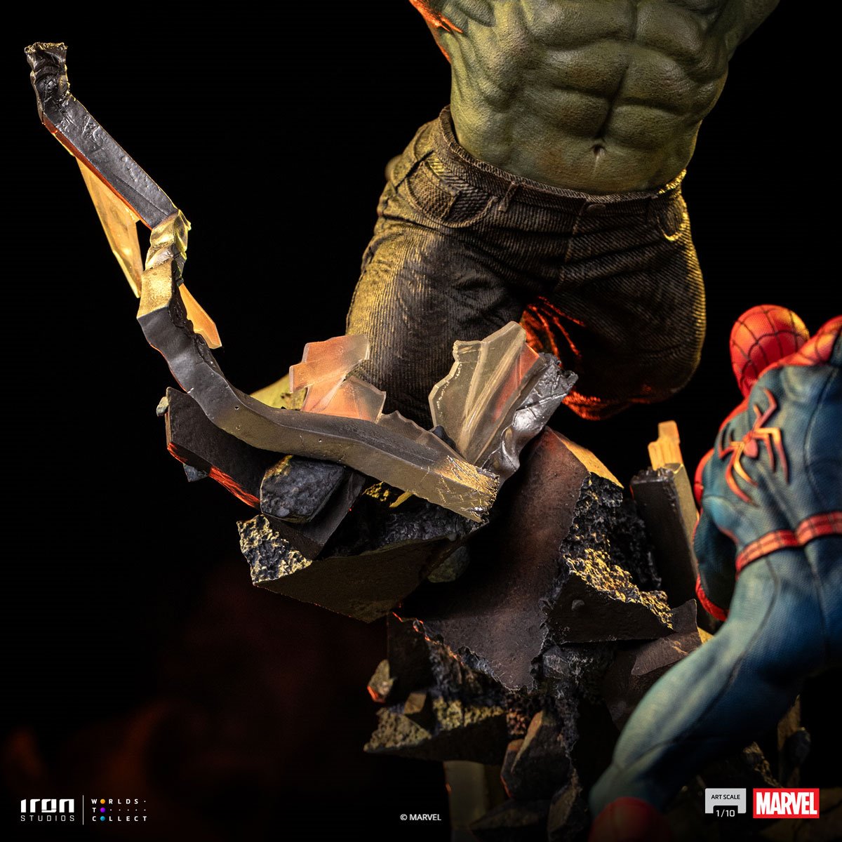 IRON Studio Marvel Hulk Spider Man