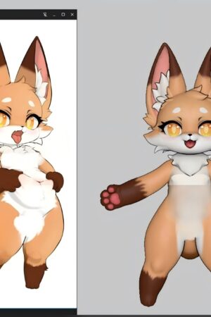 Spirit Demon Studio — Little Fox Silicone Doll Original Collectible