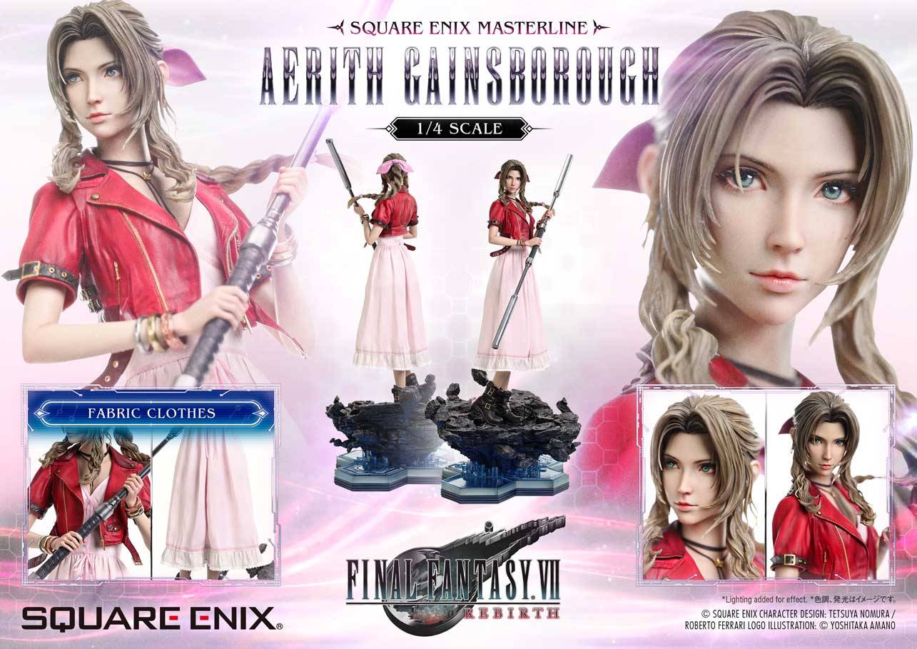 Square Enix Final Fantasy VII Rebirth Aerith Gainsborough Statue