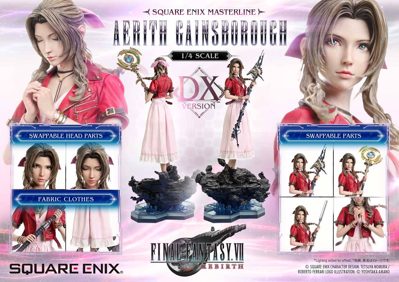 Square Enix Final Fantasy VII Rebirth Aerith Gainsborough Statue