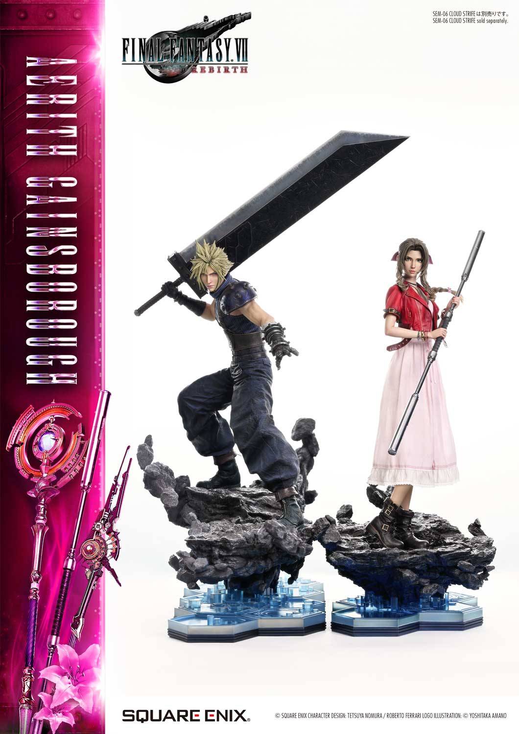Square Enix Final Fantasy VII Rebirth Aerith Gainsborough Statue