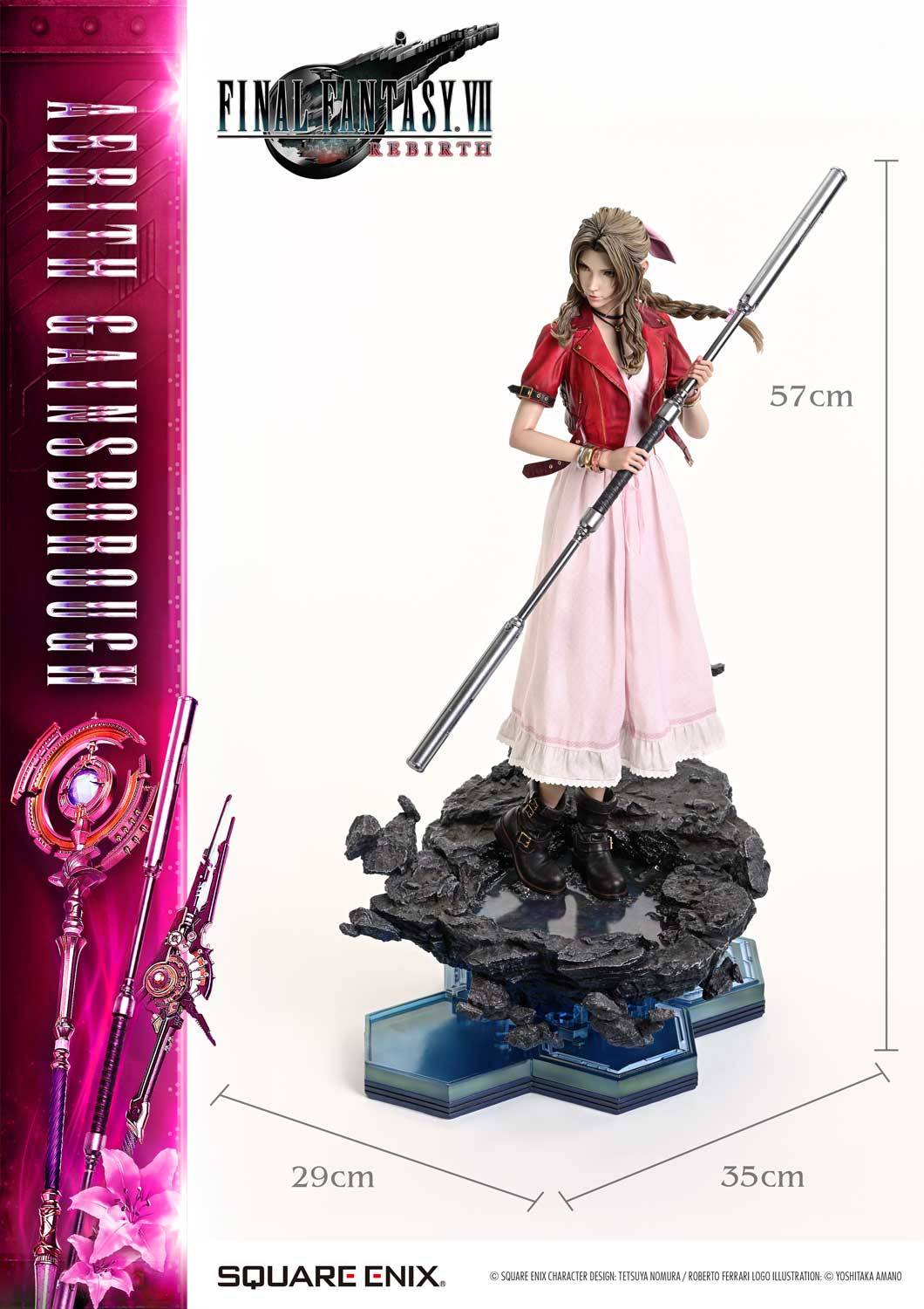Square Enix Final Fantasy VII Rebirth Aerith Gainsborough Statue