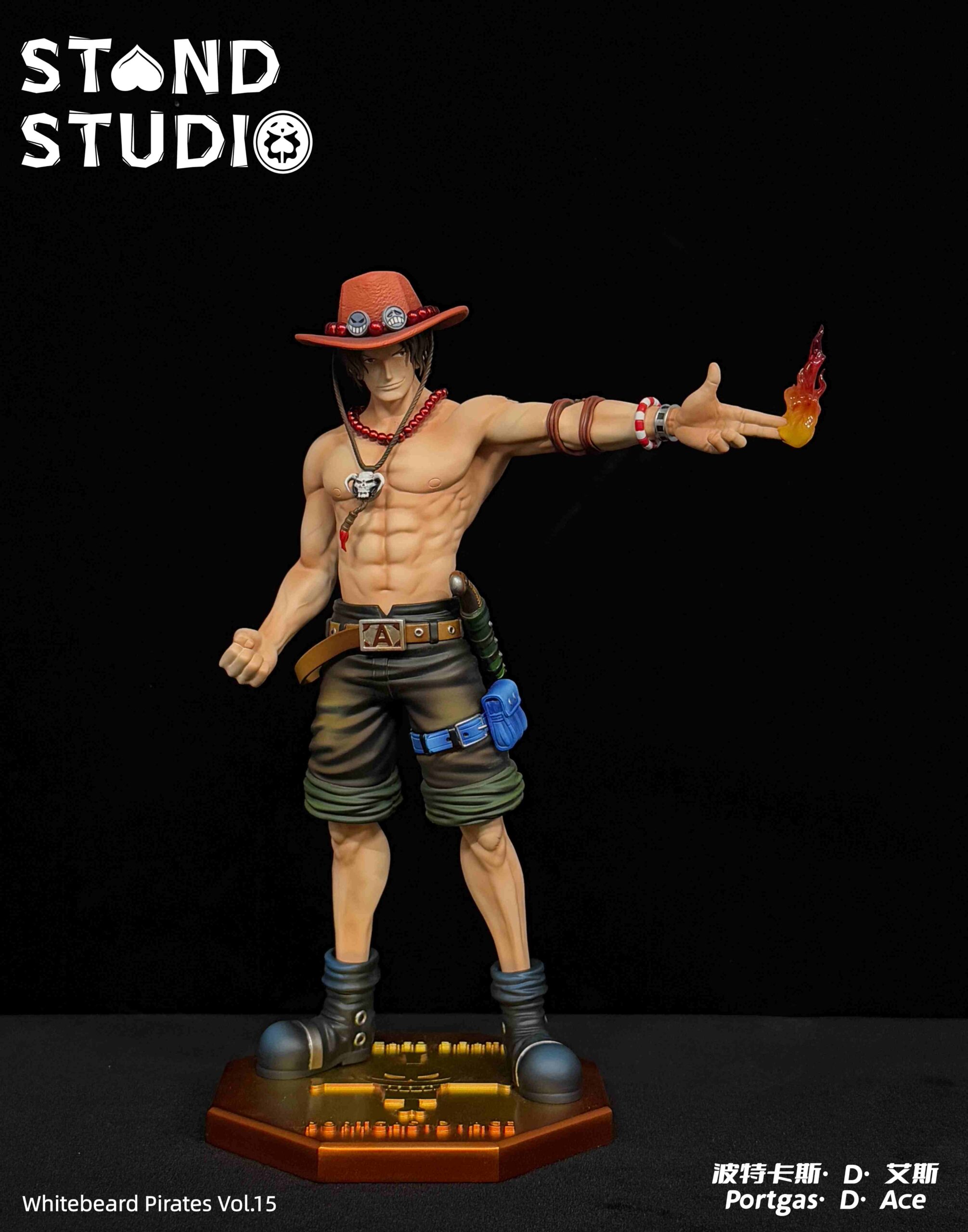 Stand Studio One Piece Ace Statue