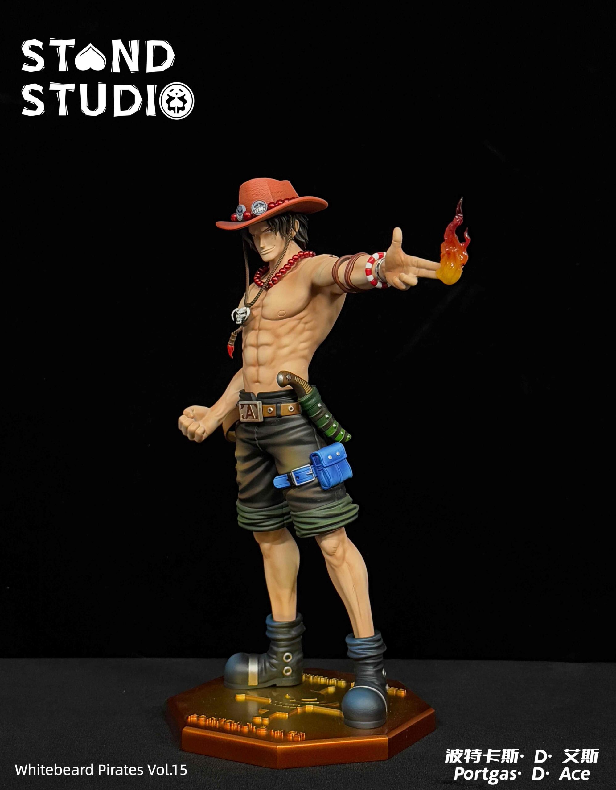 Stand Studio One Piece Ace Statue