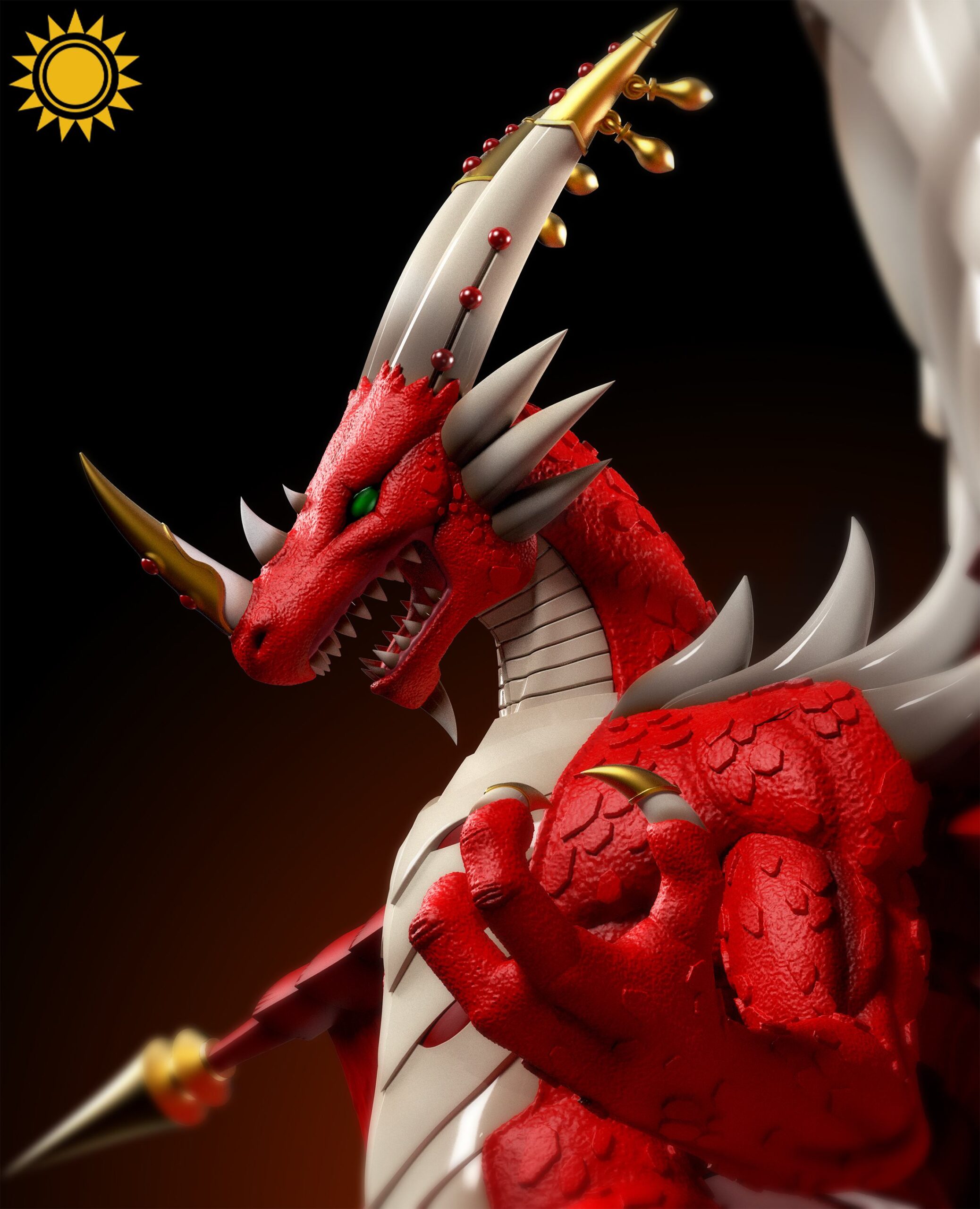 Sun Toys Digimon Examon Statue