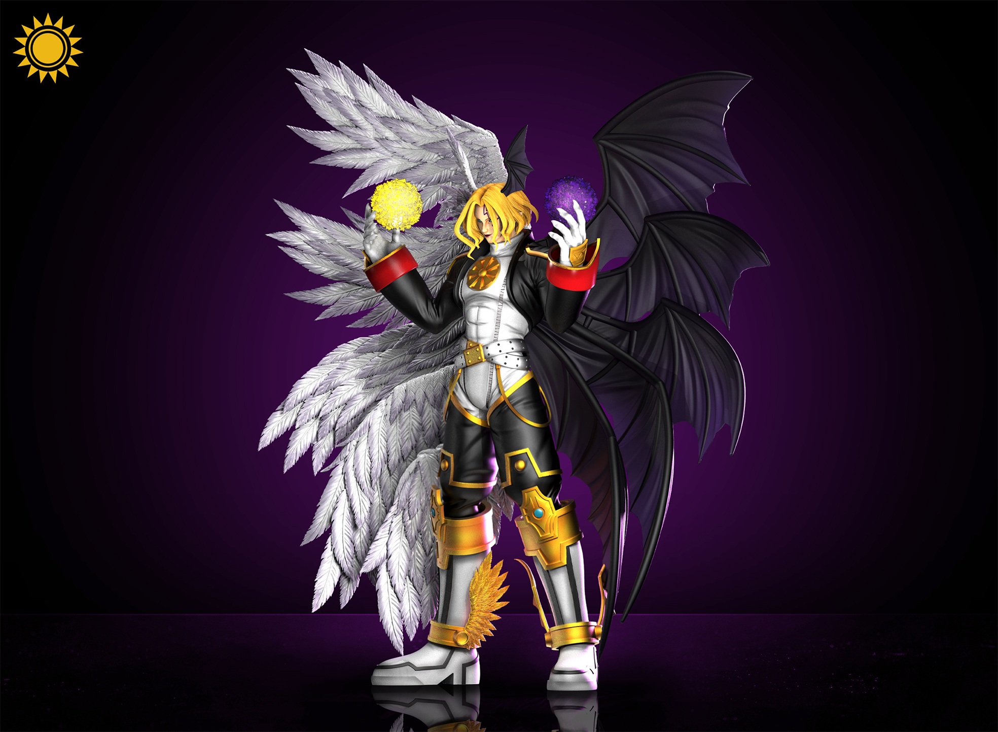 Sun Toys Studio Digimon Lucemon Statue