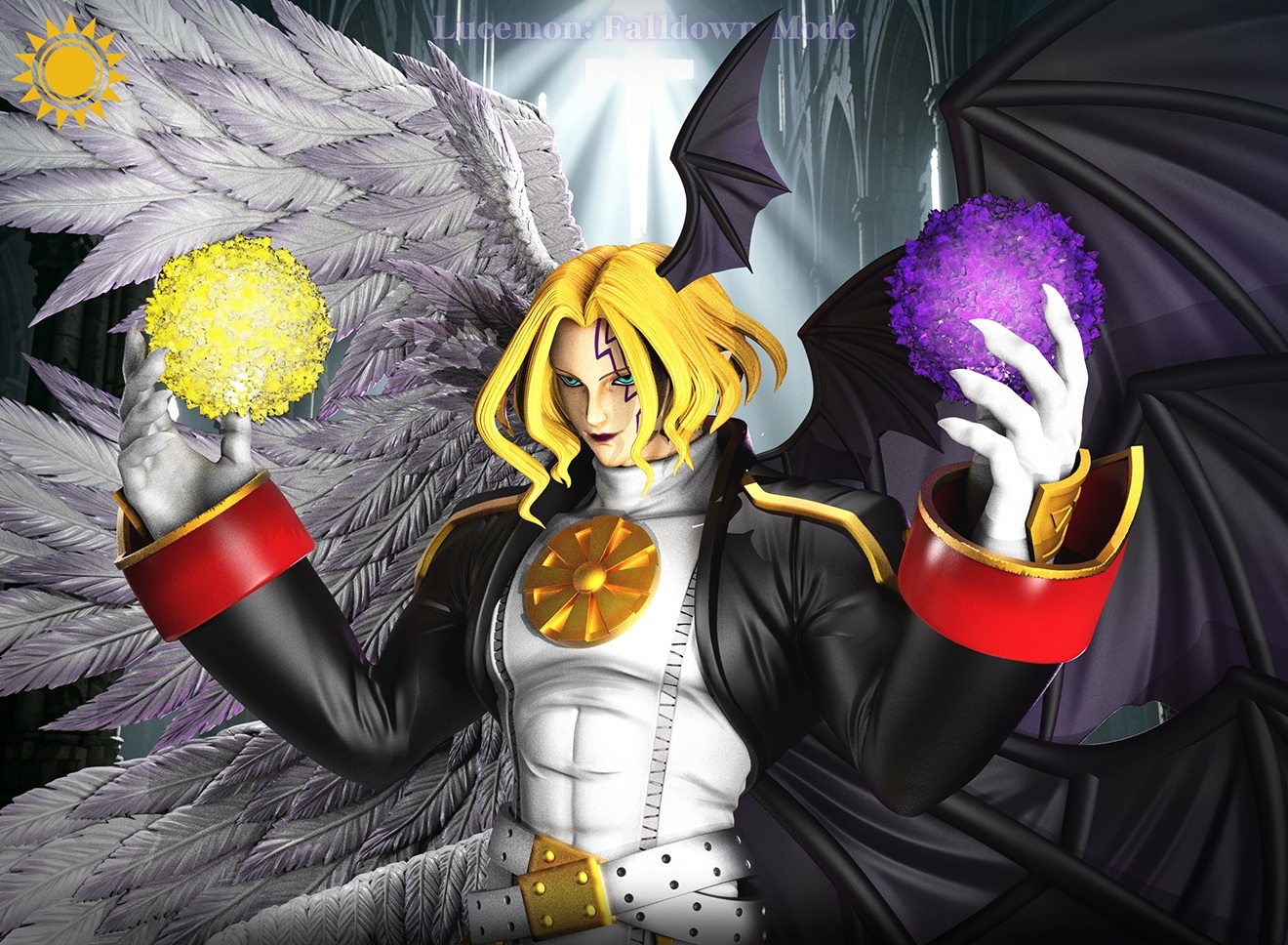 Sun Toys Studio Digimon Lucemon Statue
