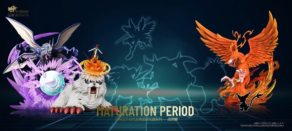 T1 studio Digimon Ikkakumon Statue