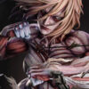 THE ONE THE ONLY Attack on Titan Attack Titan Eren Yeager & Female Titan Annie Leonhart Statue