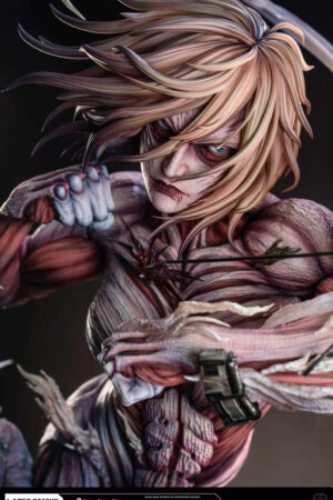 THE ONE THE ONLY Attack on Titan Attack Titan Eren Yeager & Female Titan Annie Leonhart Statue