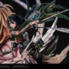 THE ONE THE ONLY Attack on Titan Attack Titan Eren Yeager & Female Titan Annie Leonhart Statue