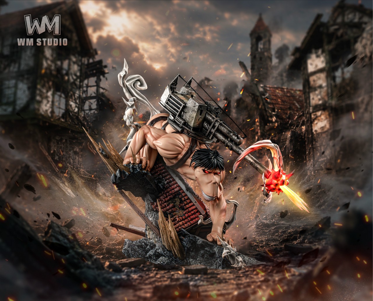 WM Studio Attack on Titan Cart Titan Statue