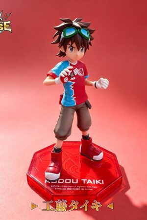 X7-HOUSE Studio Digimon Taiki Kudo & Kiriha Aonuma & Nene Amano Statue