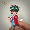 X7-HOUSE Studio Digimon Taiki Kudo & Kiriha Aonuma & Nene Amano Statue