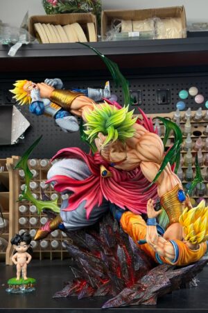 Yi Shou Studio Dragon Ball Z Broly vs Goku & Vegeta Statue
