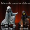 Yuan Huo Studio Naruto Kurama / kyuubi Uchiha Obito Statue