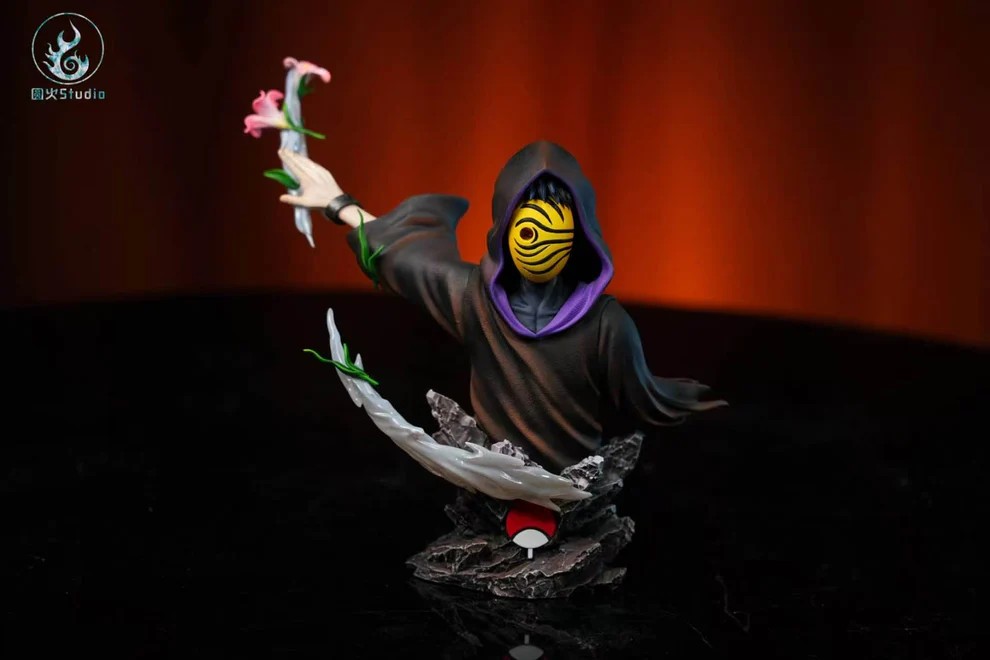Yuan Huo Studio Naruto Kurama / kyuubi Uchiha Obito Statue