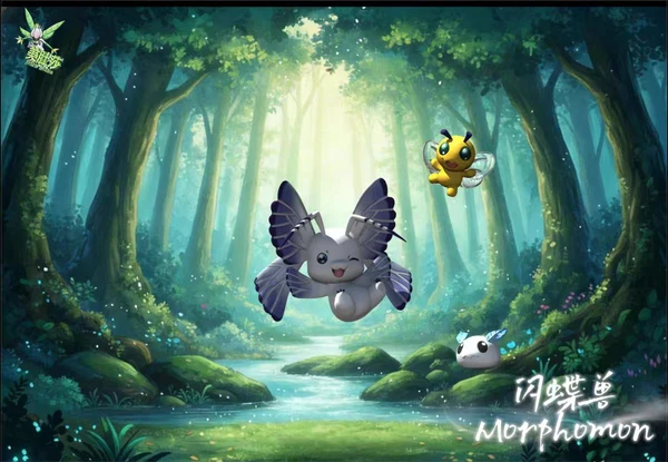pokemon Morphomon, Pupumon and Puroromon Mei Du Sha