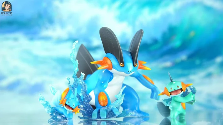 MT Moon Pokémon Mudkip, Marshtomp & Swampert TOPGK 1/20 Scale Statue