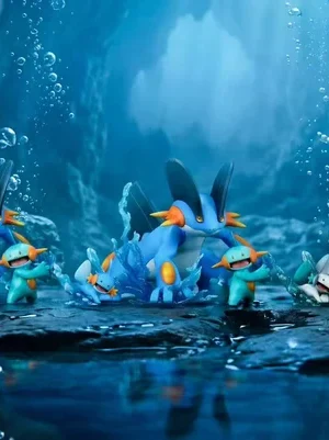 MT Moon Pokémon Mudkip, Marshtomp & Swampert TOPGK 1/20 Scale Statue
