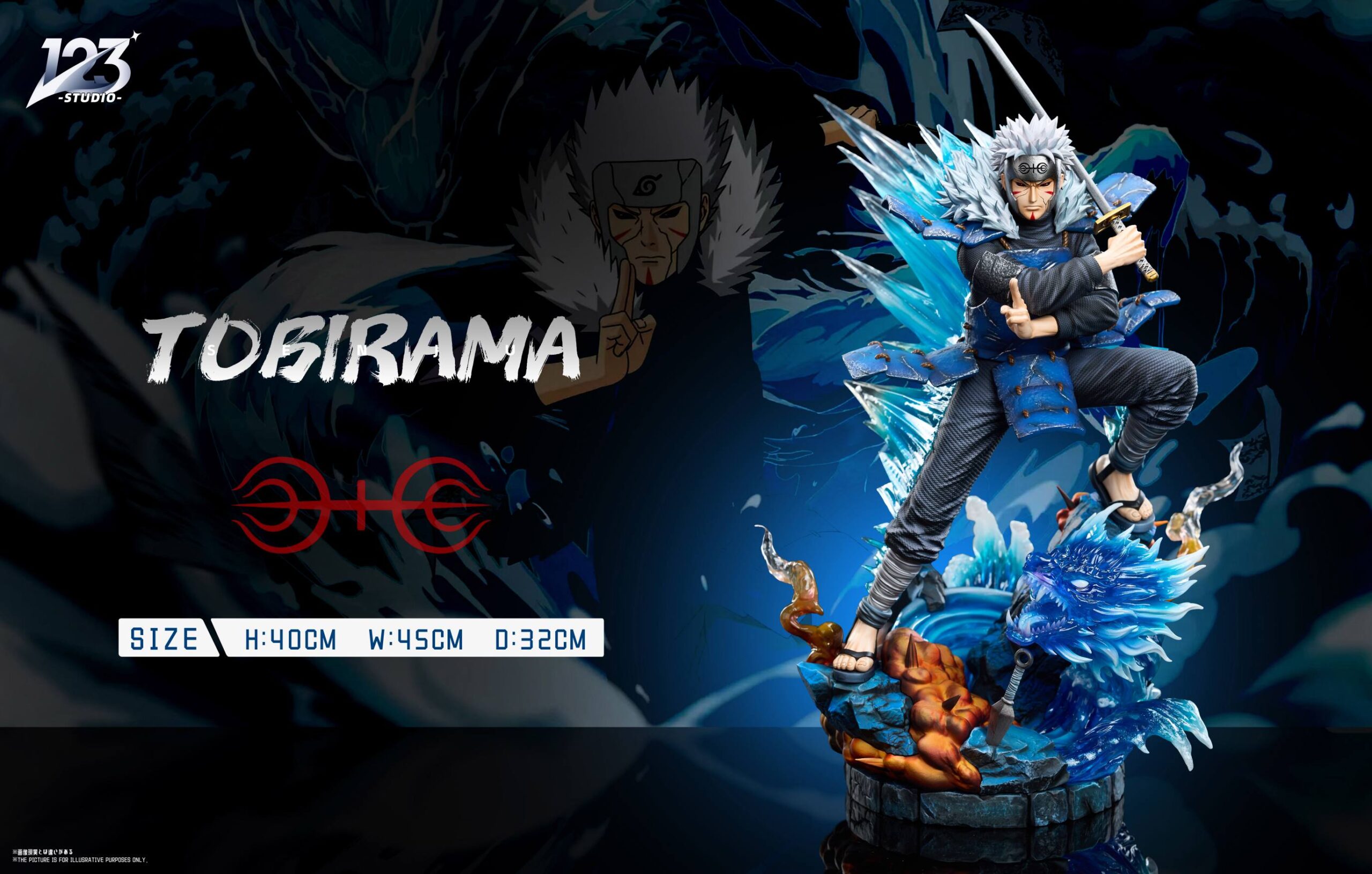 123 Studio Naruto Tobirama Senju Statue