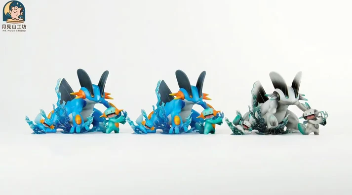 MT Moon Pokémon Mudkip, Marshtomp & Swampert TOPGK 1/20 Scale Statue