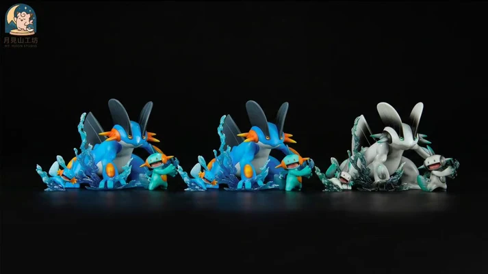 MT Moon Pokémon Mudkip, Marshtomp & Swampert TOPGK 1/20 Scale Statue