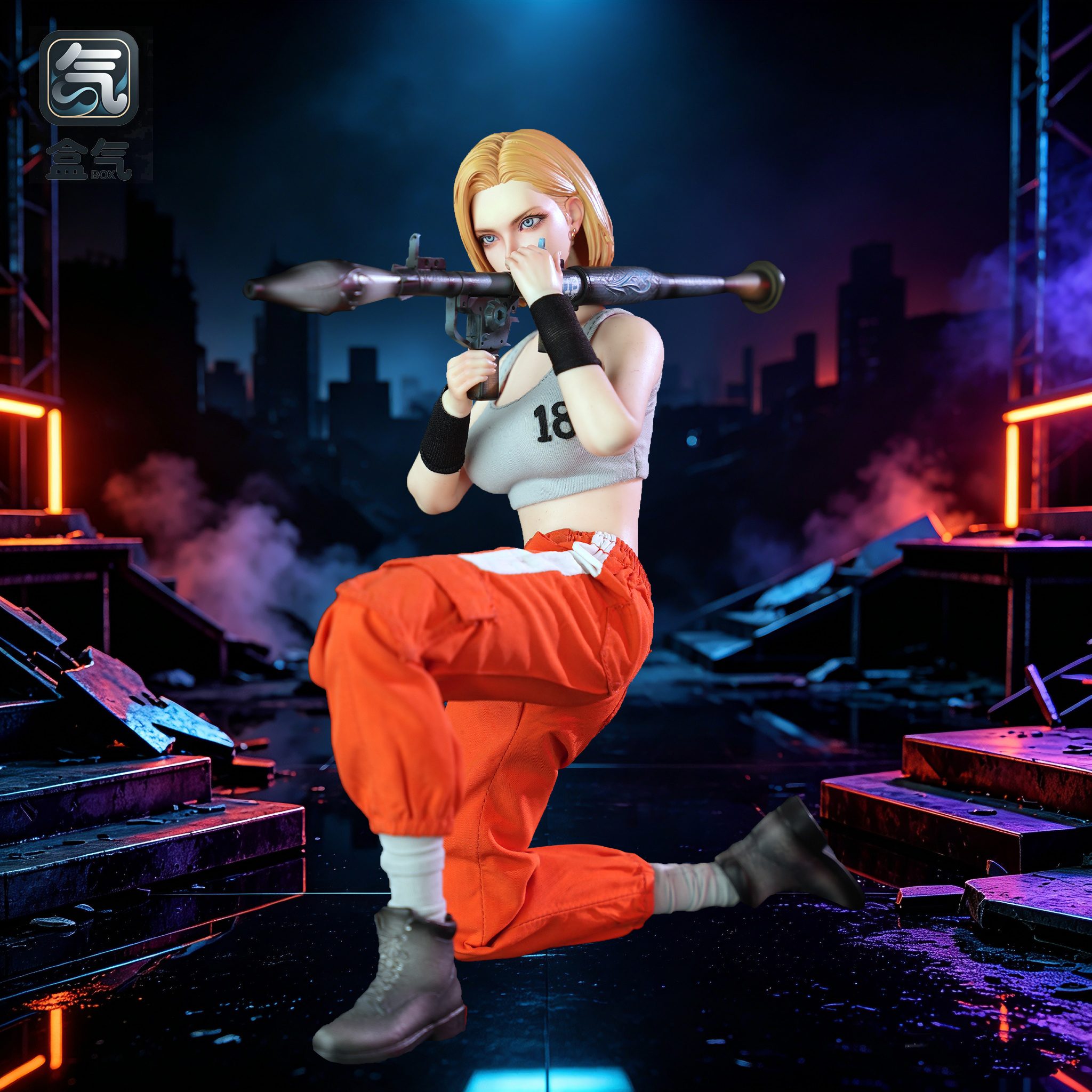 BoxQi Studio - Dragon Ball Android 18 Action Figure