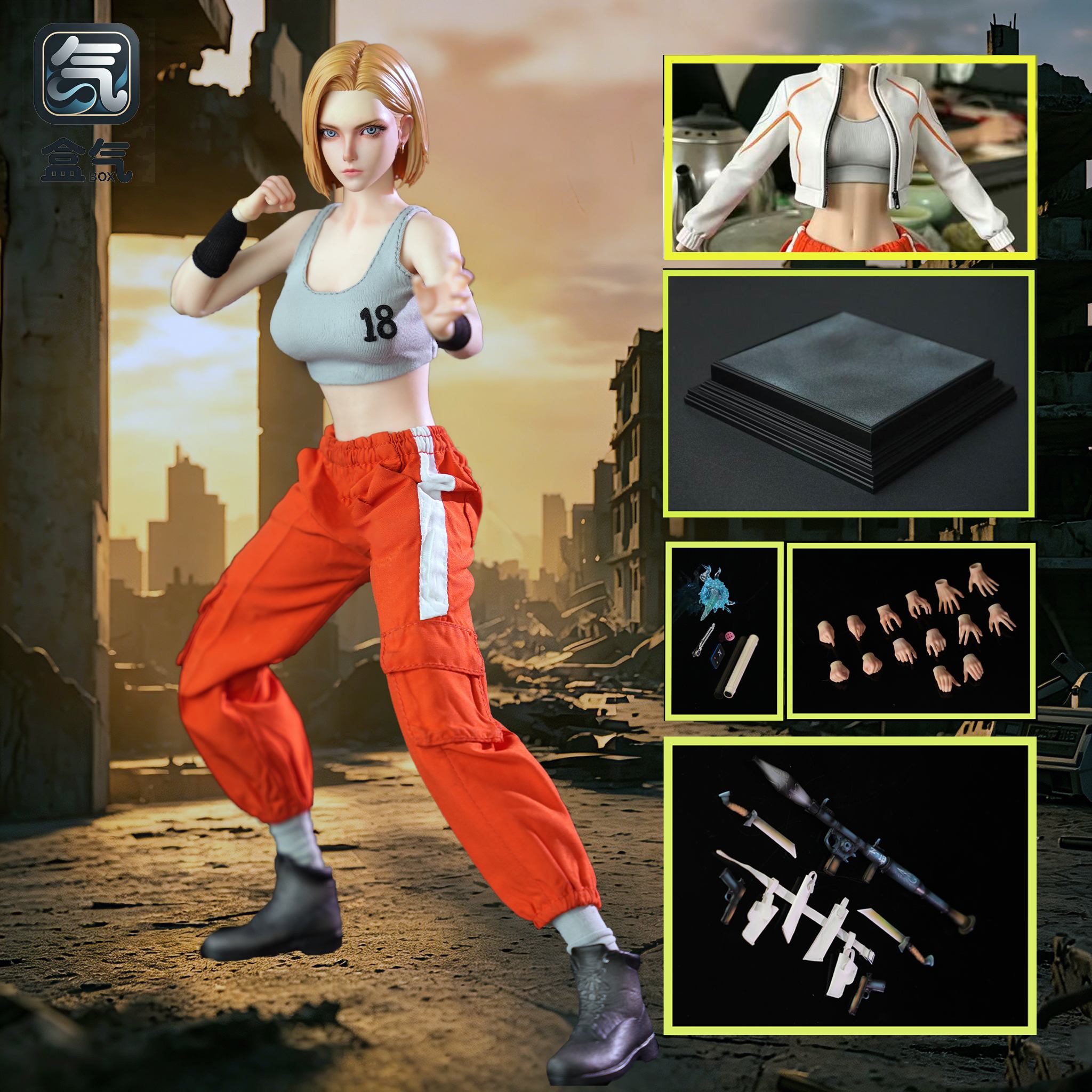 BoxQi Studio - Dragon Ball Android 18 Action Figure