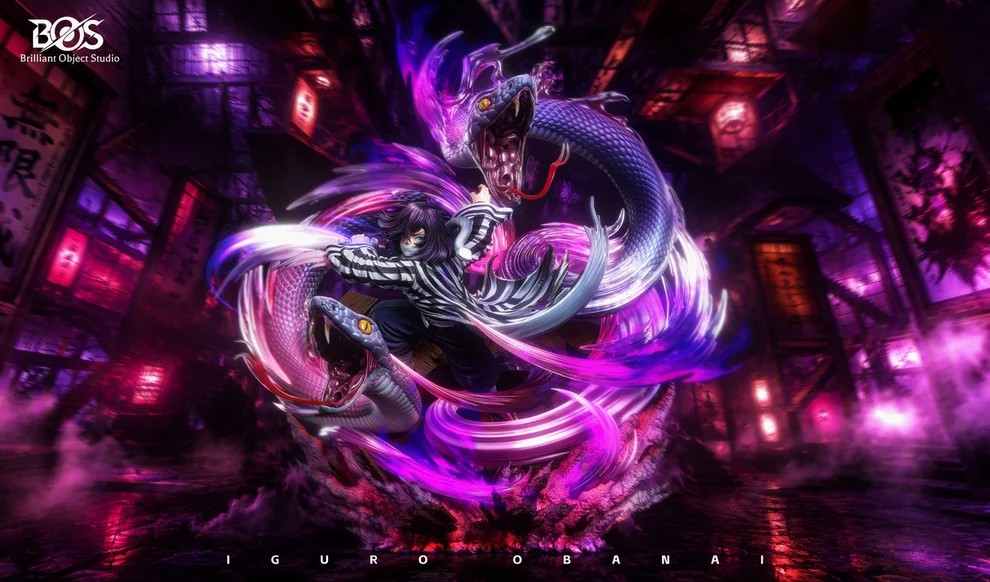 Brilliant Object Studio Demon Slayer Obanai Iguro Statue