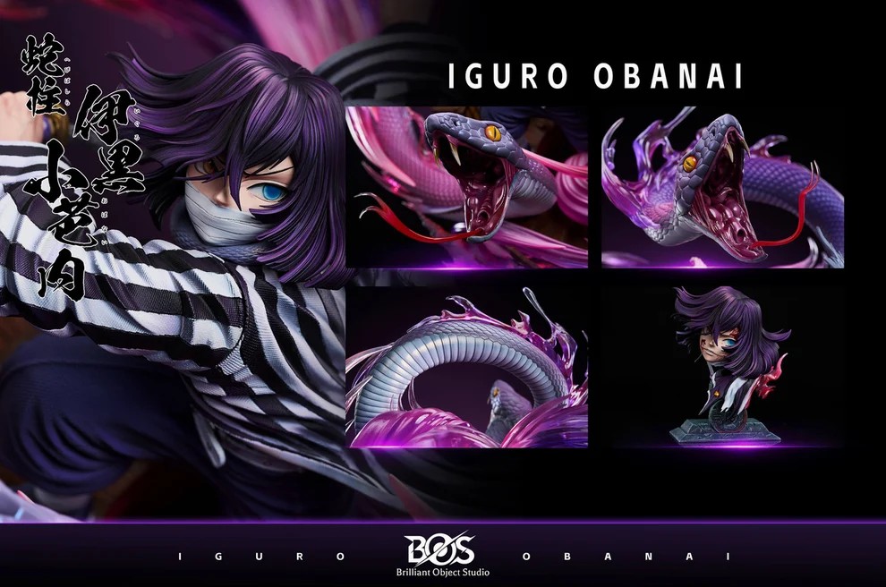 Brilliant Object Studio Demon Slayer Obanai Iguro Statue