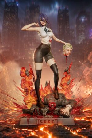 Chainsaw Man Reze 16 & 14 Scale TOPGK Statue – Red-Studio